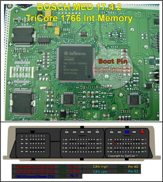 Bosch MED 17.4.2 pinout diagram 1